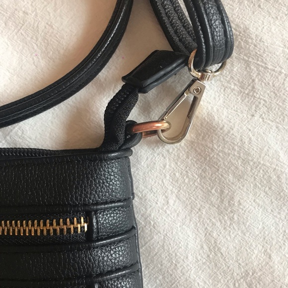 Faux Leather Crossbody Bag with Adjustable Strap - Picture 4 of 6